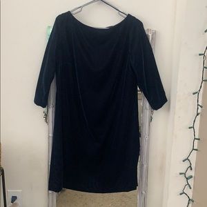 Banana Republic navy blue suede dress